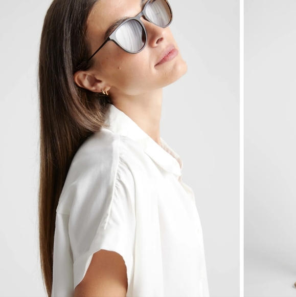 Quince Vintage Wash Button Up Camp Shirt in White - Picture 3 of 8